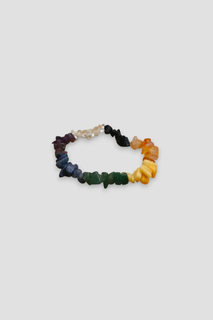 Pulsera Chips Chakra Con Onix