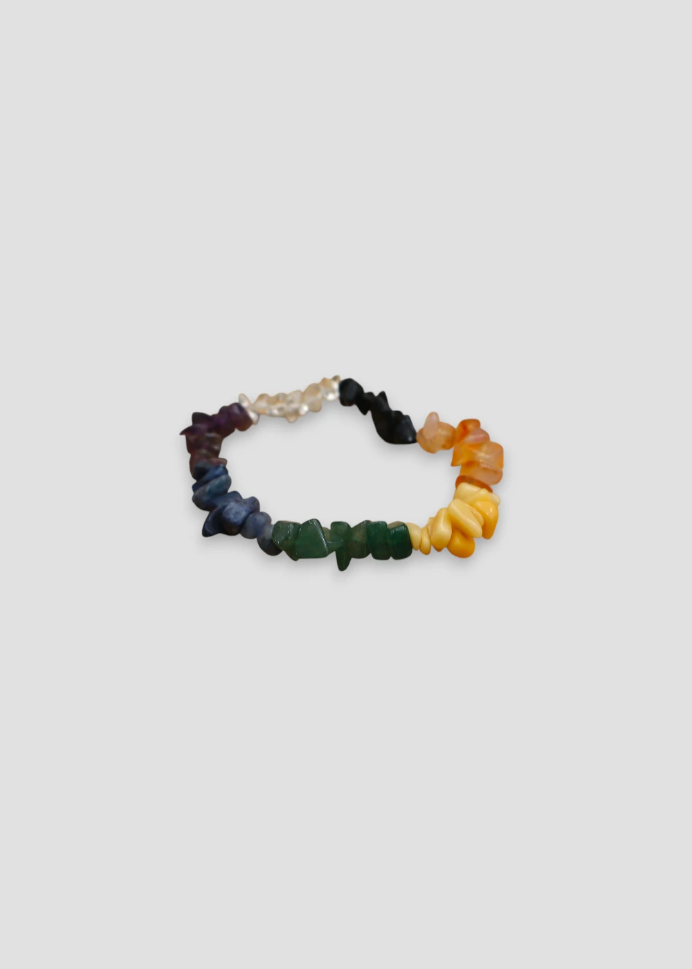 Pulsera Chips Chakra Con Onix