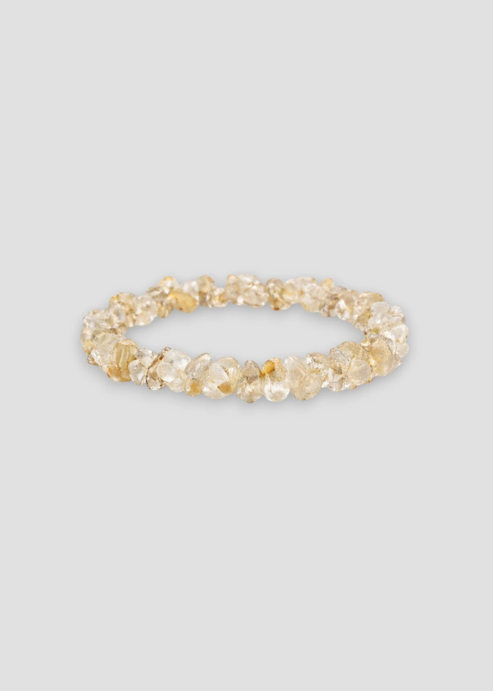 Pulsera Chips Cuarzo Rotilado