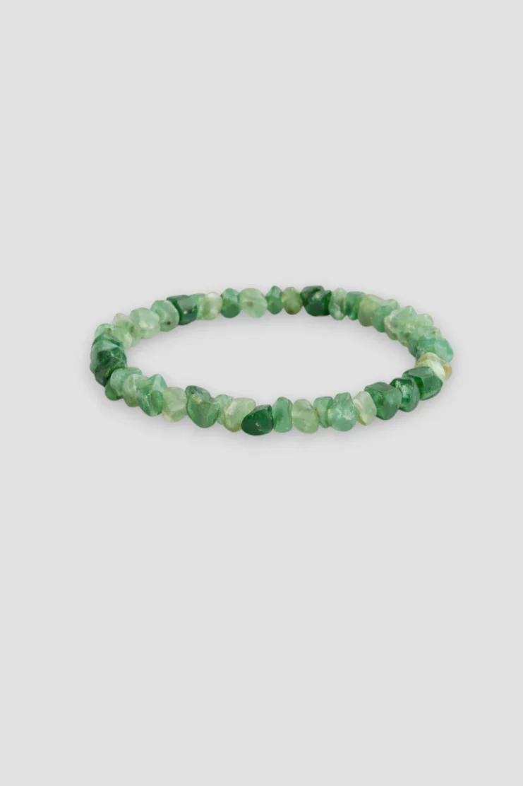 Pulsera Chips Cuarzo Verde