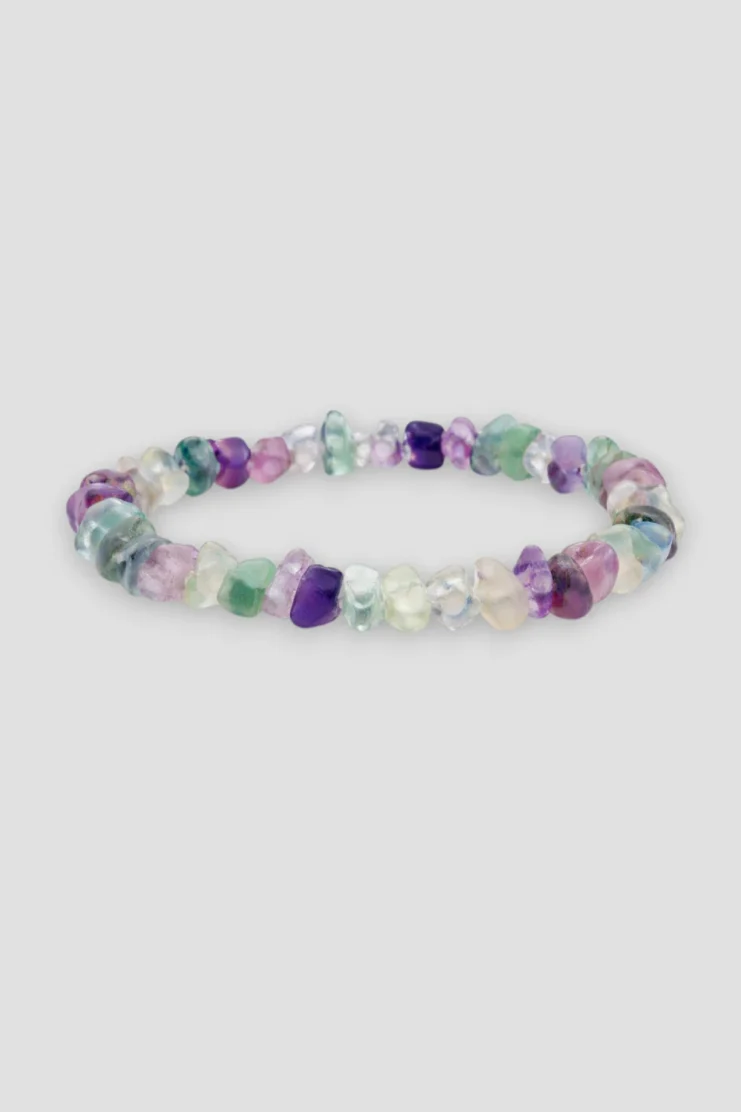 Pulsera Chips Fluorita Arcoiris