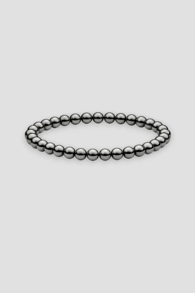 Pulsera Bola Hematite 6mm