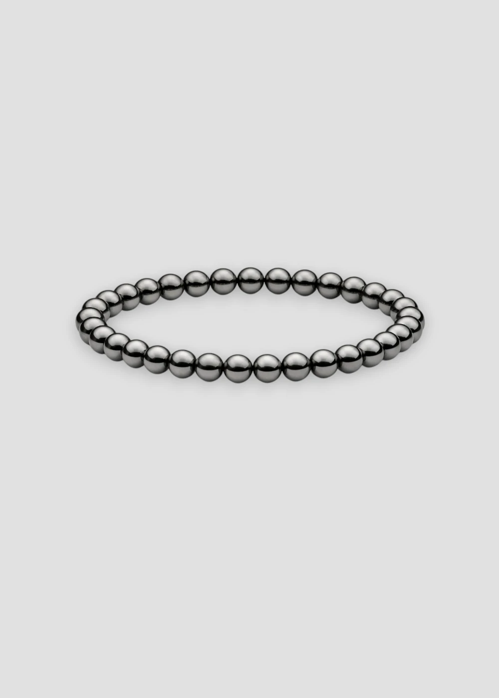 Pulsera Bola Hematite 6mm