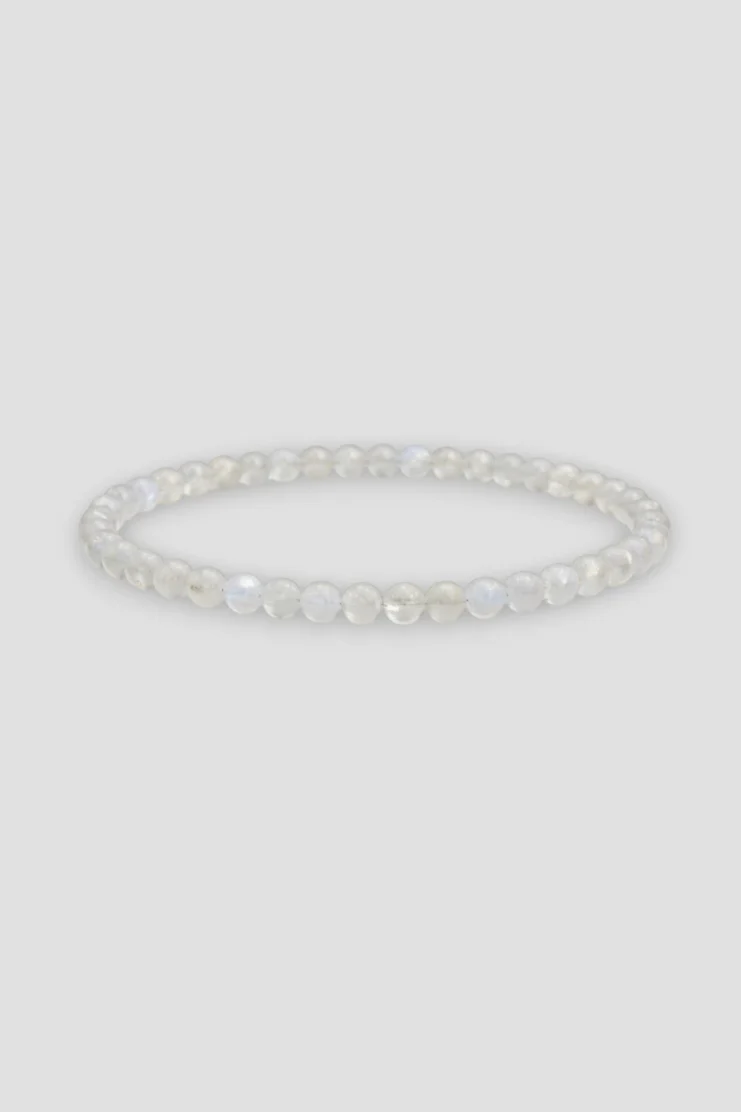 Pulsera Bola Piedra Luna 4mm