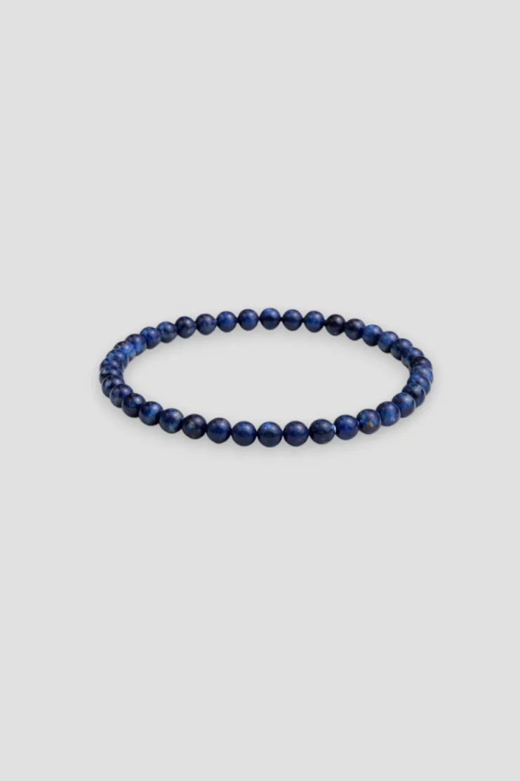 Pulsera de Bola 4mm Lapislazuli