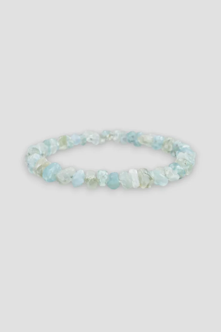 Pulsera Chips Aguamarina