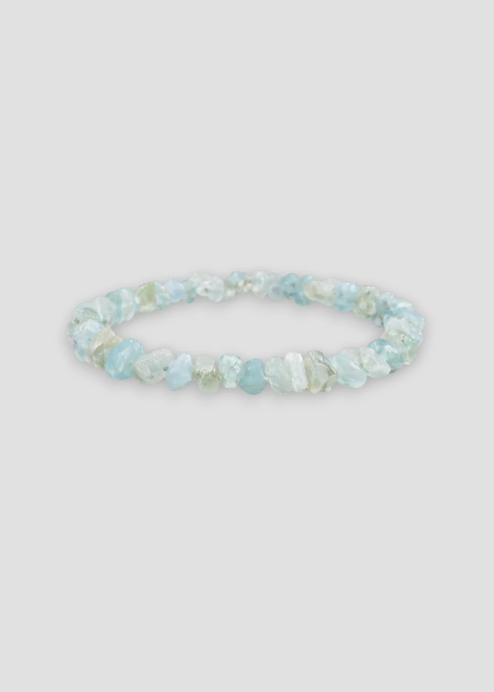 Pulsera Chips Aguamarina