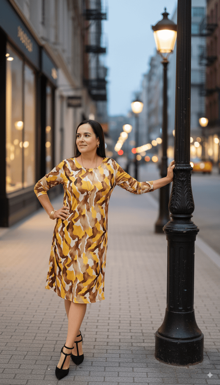 Vestido Raíces Mostaza - Imagen 2