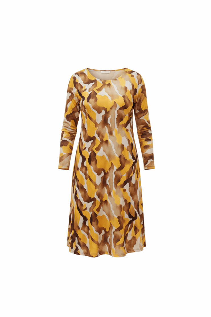 Vestido Raíces Mostaza