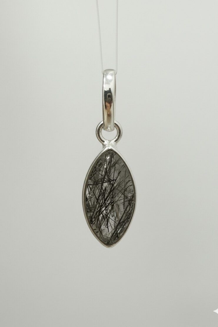 Colgante Cuarzo Rutilado Pico Mediano - Plata de Ley 925