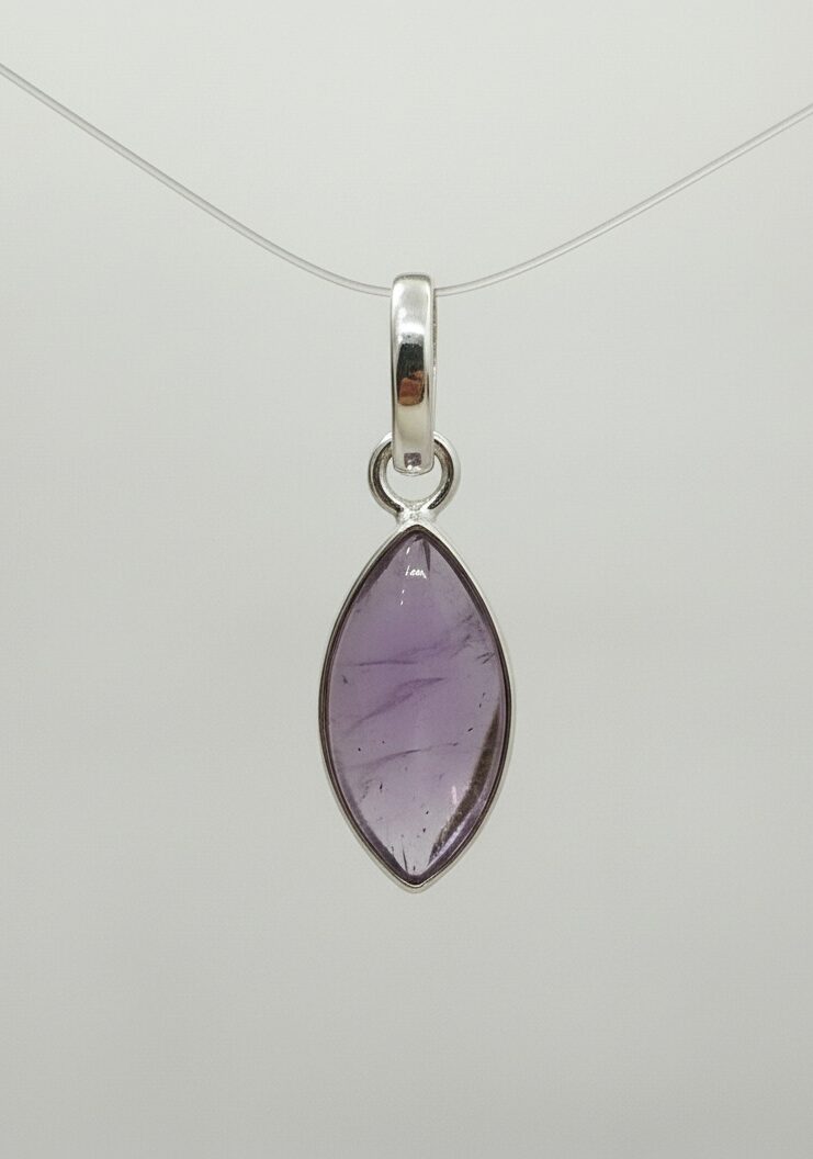 Colgante Amatista Pico Mediano - Plata de Ley 925