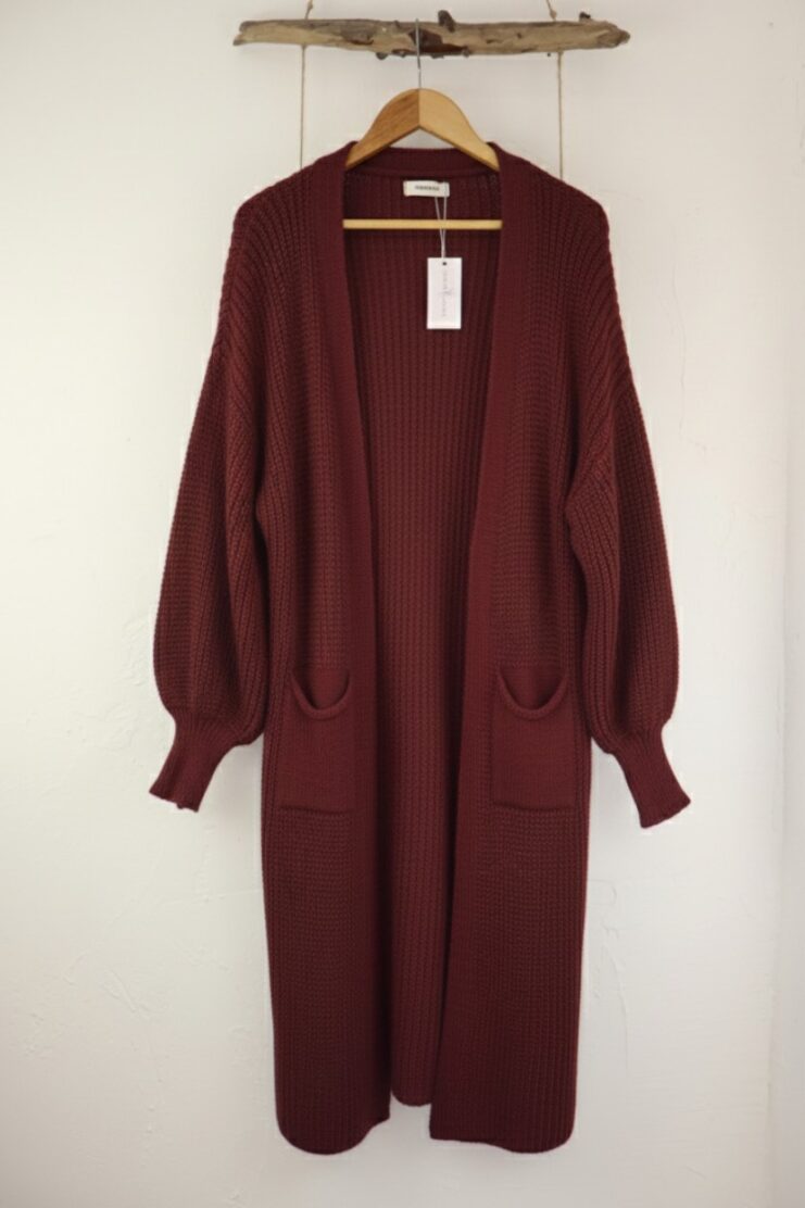 Cárdigan Largo Punto