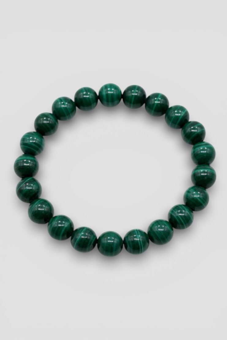 Pulsera Elástica De Malaquita