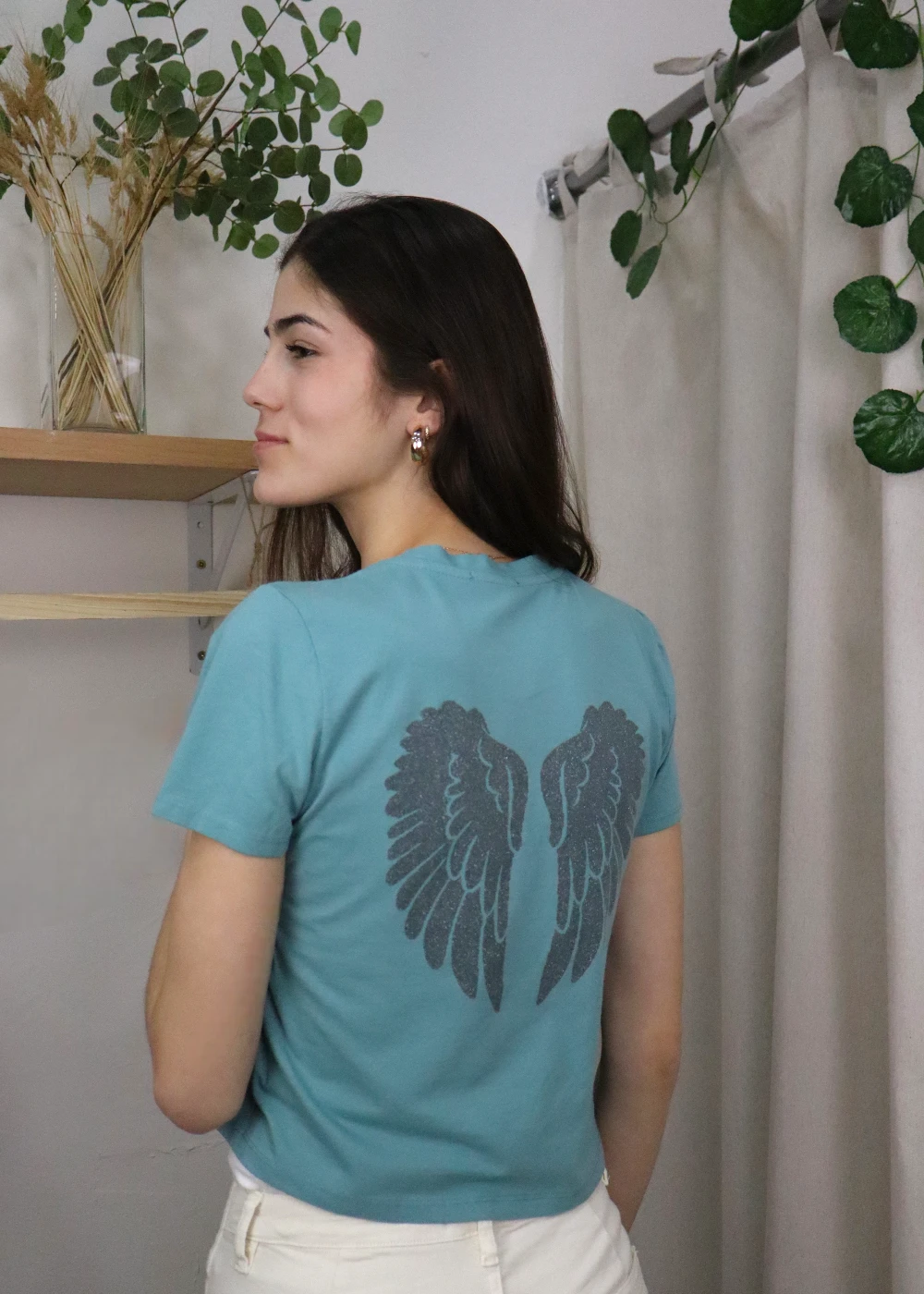 Camiseta Ángel Teen Turquesa