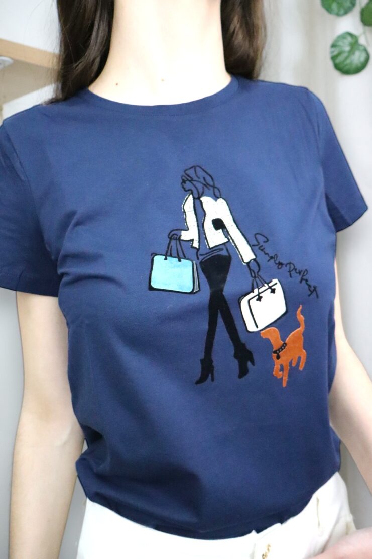 Camiseta Shopping Azul