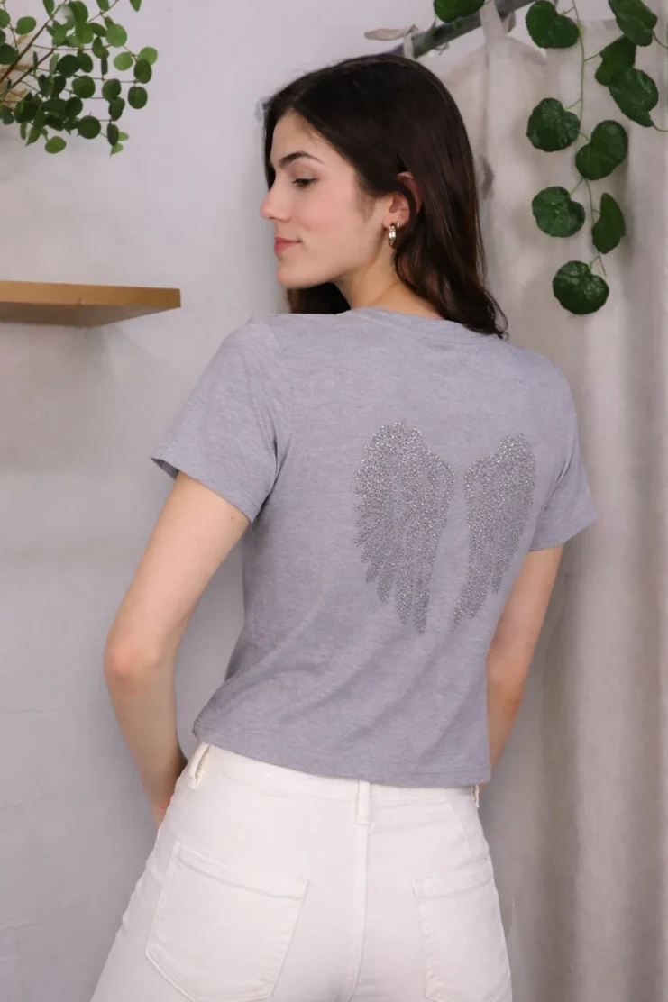 Camiseta Ángel Teen Gris