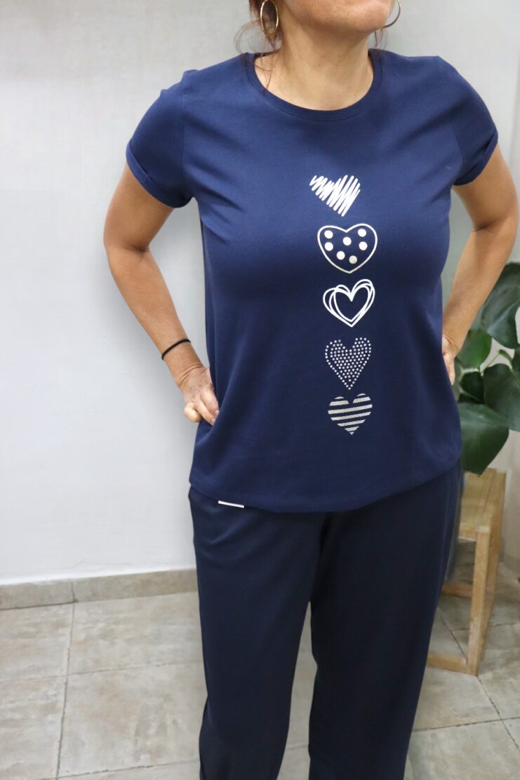 Camiseta Corazones