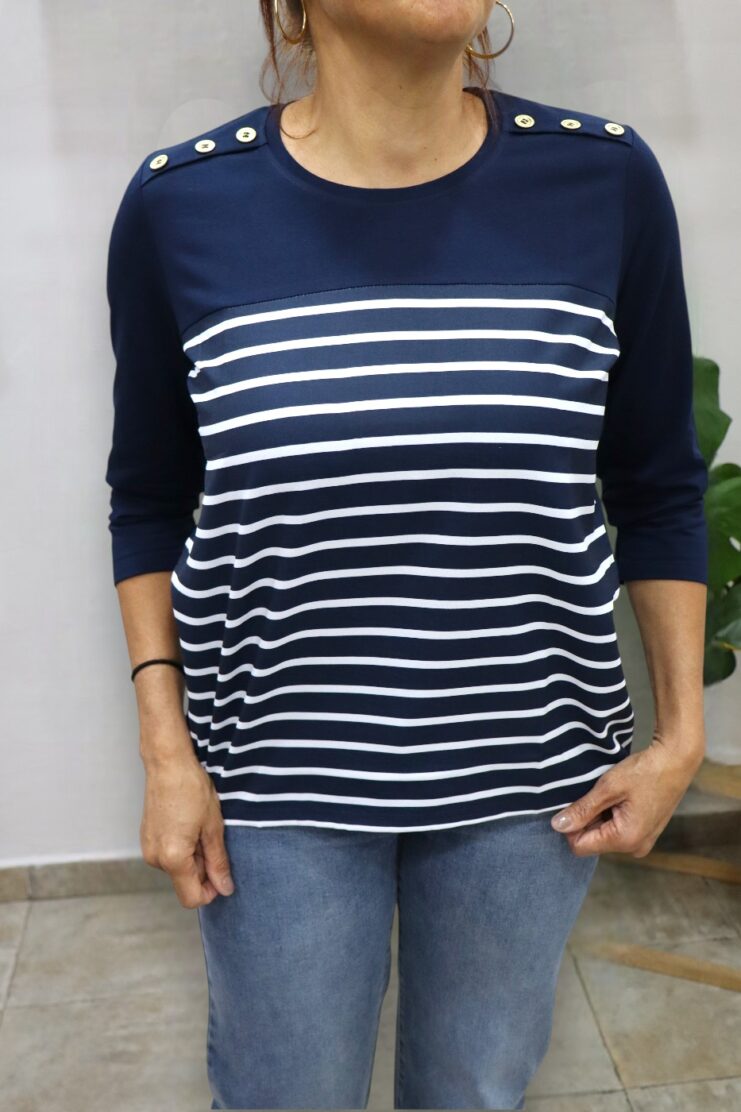 Camiseta Marinera de Botones