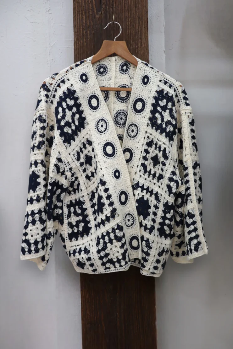 Chaqueta Crochet Azul