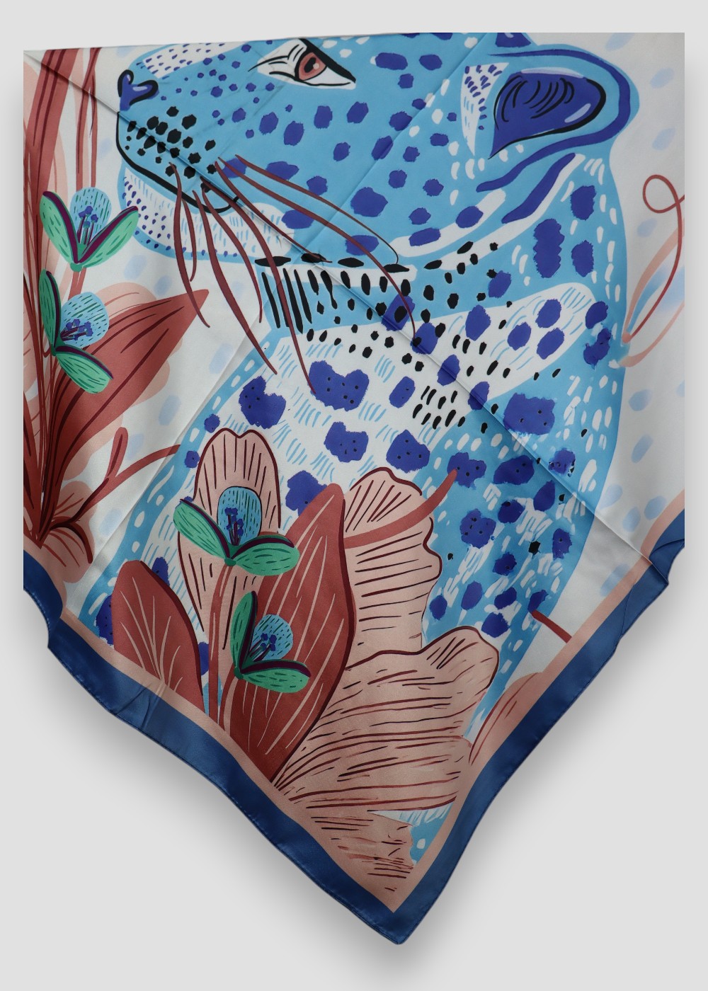 Pañuelo Leopardo Azul