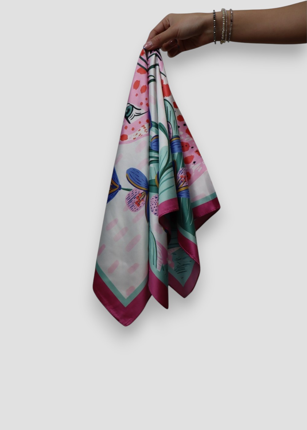 Pañuelo Leopardo Rosa - Imagen 2