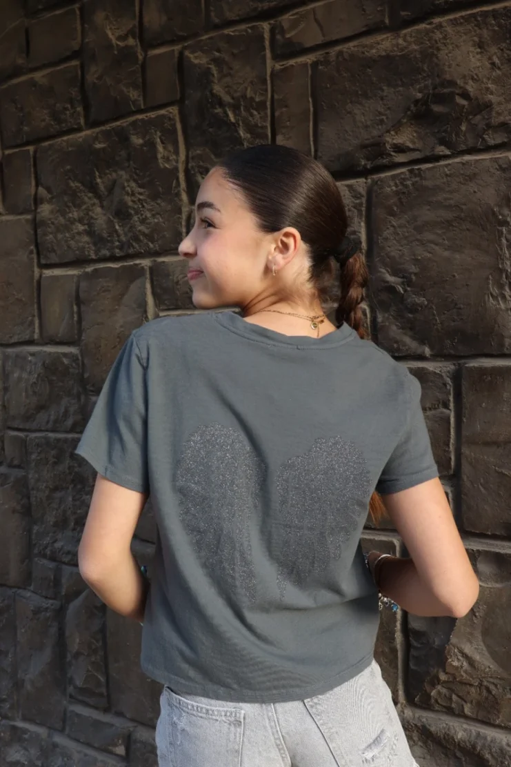 Camiseta Ángel Teen Gris