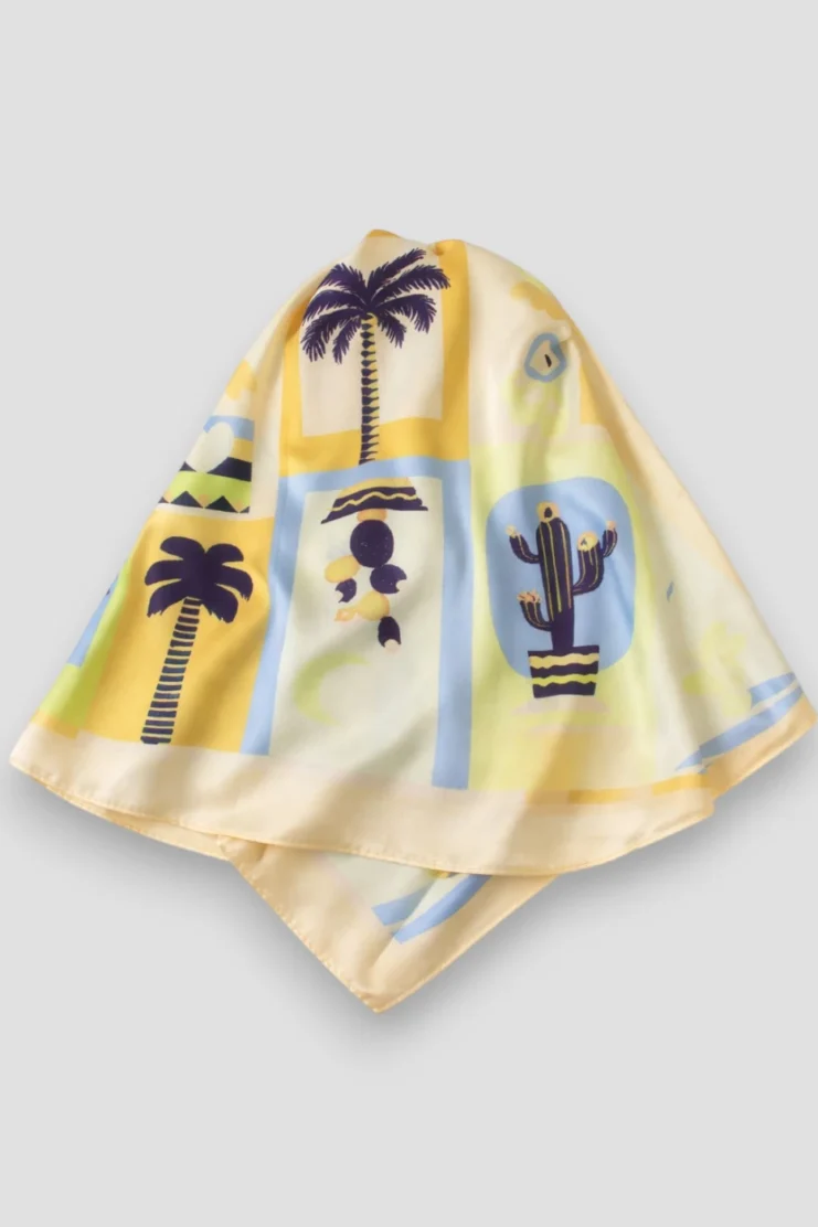 Pañuelo Plantas Amarillo